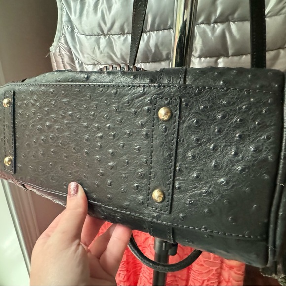 Dooney & Bourke Ostrich Satchel - Picture 6 of 8